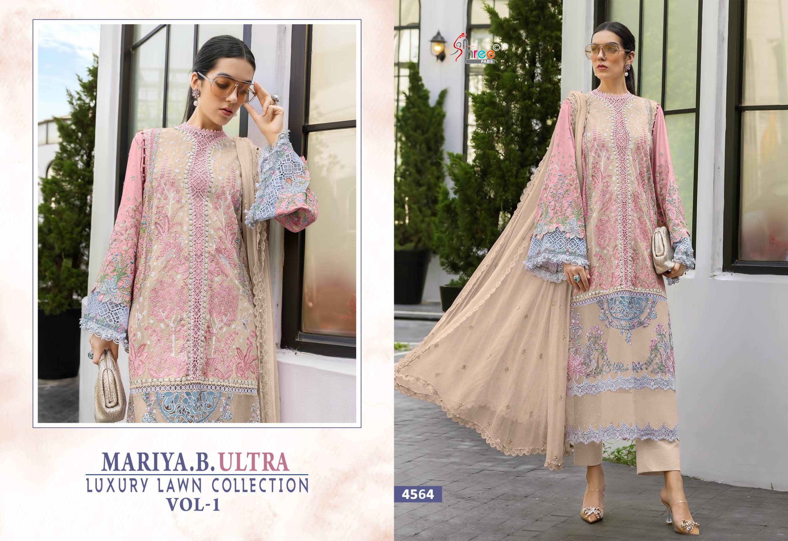 MARIA B LAWN COLLECTION VOL 01 By Shree fabs Beautiful Pakistani Suits Colorful Stylish Fancy Ethnic Wear Pure Cotton Dresses At Wholesale